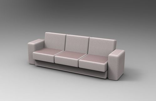 沙发|三维|产品|质点 